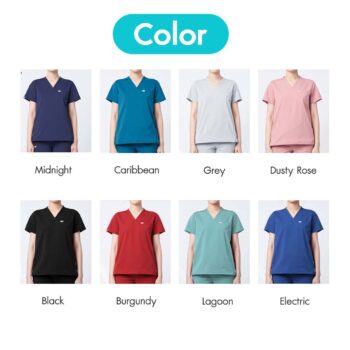 เสื้อสครับผู้หญิง แบบ Osler รุ่น Graphene